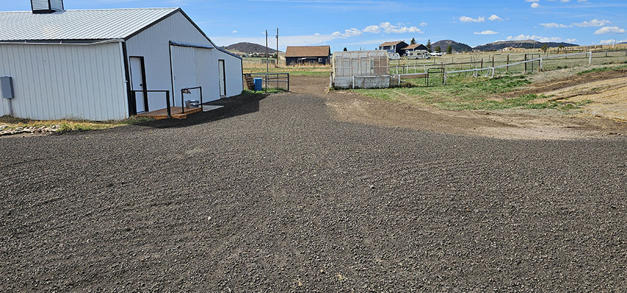 recycled driveway installation in Larkspur, Colorado